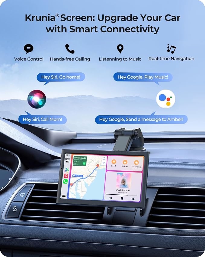 7" Wireless Portable 60FPS Car Play Screen - Image 4