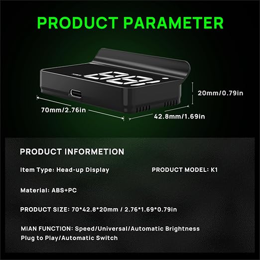 Heads up Display for Cars, Car HUD, Head up Display for Car, Digital GPS HUD - Image 3