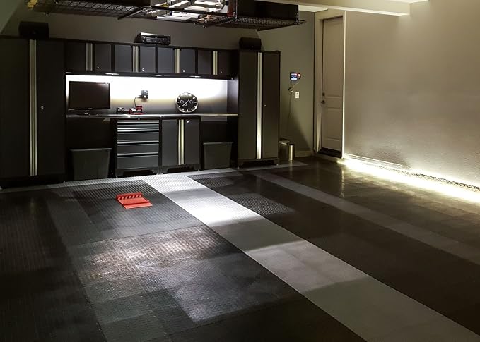 GarageDeck Coin Pattern, Durable Interlocking Modular Garage Flooring Tile - Image 3