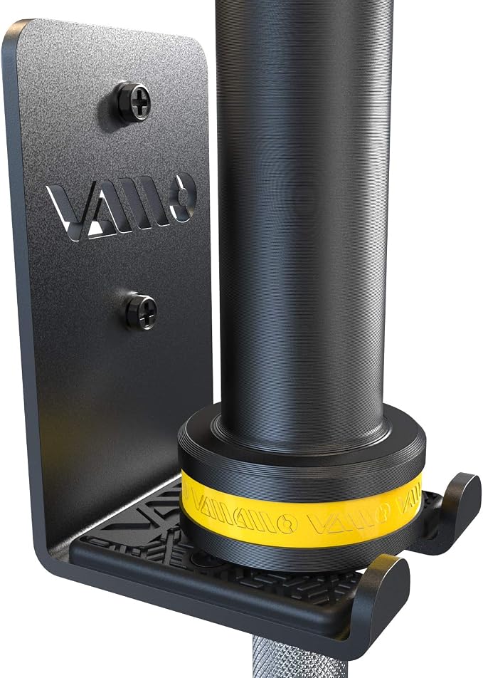 VAIIO Single Olympic Barbell Hanger, Garage Gym Bar Wall Rack, Vertical Barbell by VAIIO