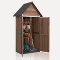 Outdoor Storage Shed with Floor and Waterproof Roof by MEDEHOO