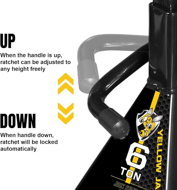 YELLOW JACKET Jack Stands 6 Ton - Image 7