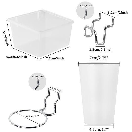 6 Sets Pegboard Bins and Cups - Image 5