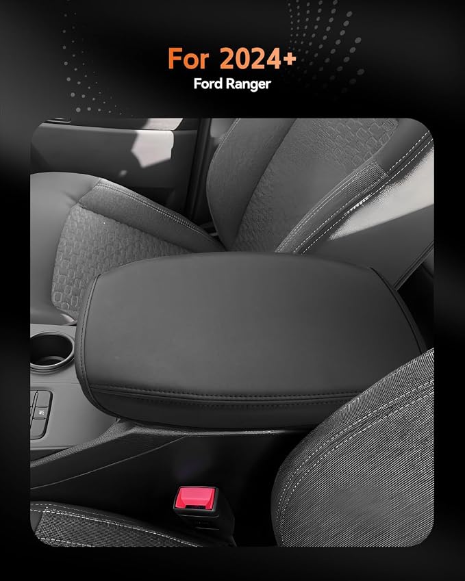 CDEFG for Ford Ranger 2024-2025 Center Console Cover Armrest Box Cover for - Image 2