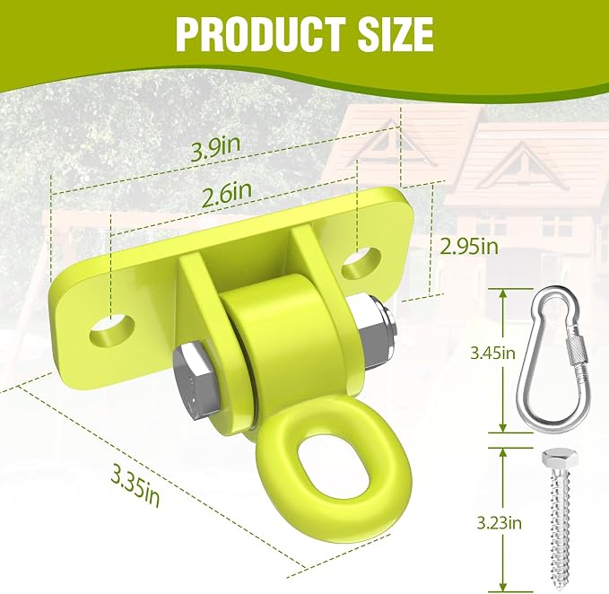 BETOOLL Swing Hangers with Bearing, Heavy Duty Porch Swing Hanging Kit - Image 5