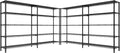 REIBII 70" W Storage Shelves Heavy Duty Load 1600LBS, Metal Shelving 5-Tier by REIBII