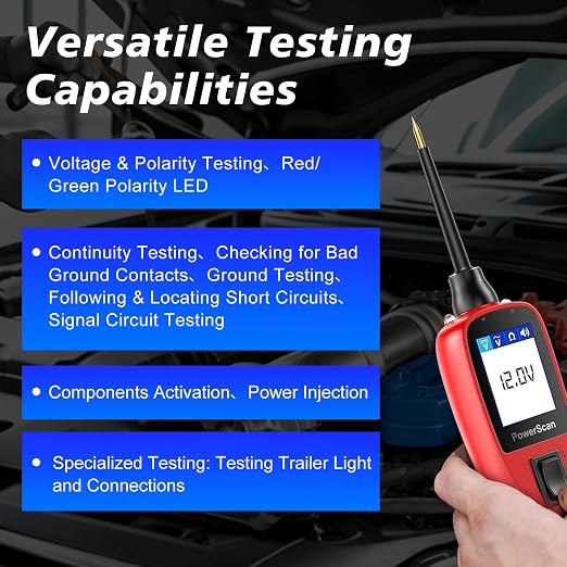 Autel PowerScan PS100 Power Circuit Probe Tester, Breaker Finder, 12V 24V - Image 3