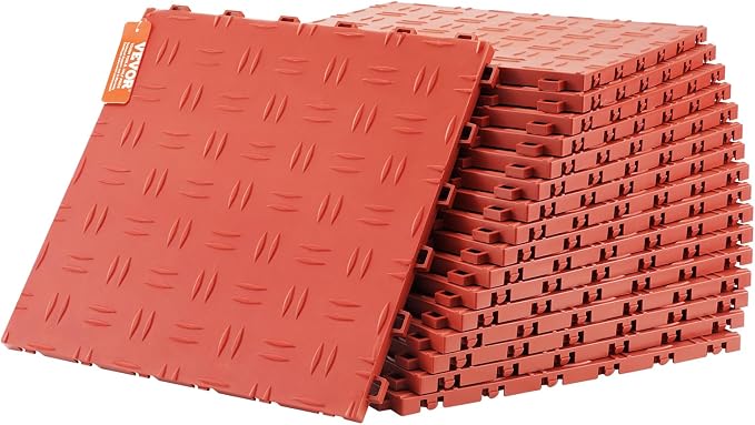 VEVOR Interlocking Floor Covering Tiles, 25 Pack, Non-Slip Double-Sided Texture by VEVOR