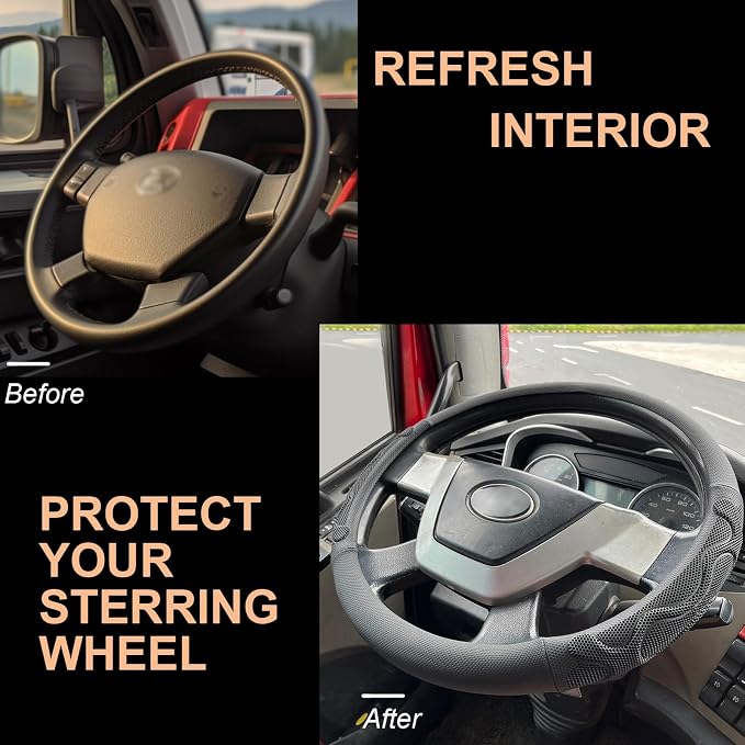 PINCTROT XL Size 17.5-18 Inch Comfy Grip Steering Wheel Cover - Image 4