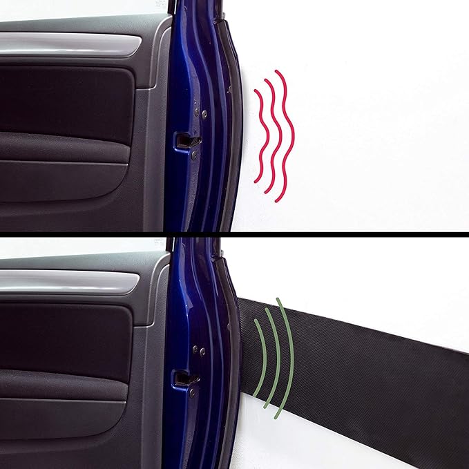 Car Door Protector Bump Body Guard, 1/4" Sectional Foam Sticking Garage Wall - Image 5