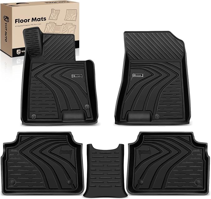 YHTAUTO Floor Mats Fit 2020-2024 Hyundai Sonata & 2021-2025 Kia K5 FWD by YHTAUTO