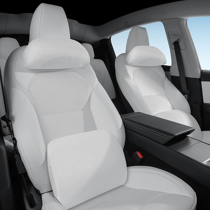 Car Headrest Pillow for Driving, Softness Ergonomic Design Universal Travel - Image 8