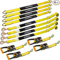 Complete Axle Straps Tie Down Kit 2" x10' Heavy Duty Vehicle Tie Down by Autofonder
