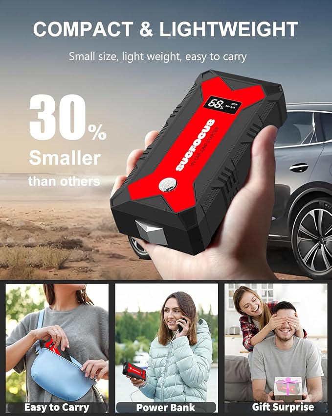 Car Battery Jump Starter, 2500A Battery Jumper Starter Portable, Jump Box - Image 7