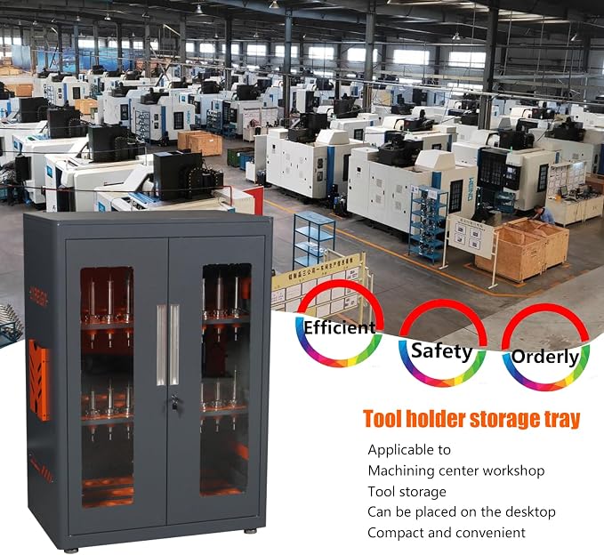 CNC Tool Storage Rack Organizers, Large Capacity CNC Tool Storage Cabinet - Image 4