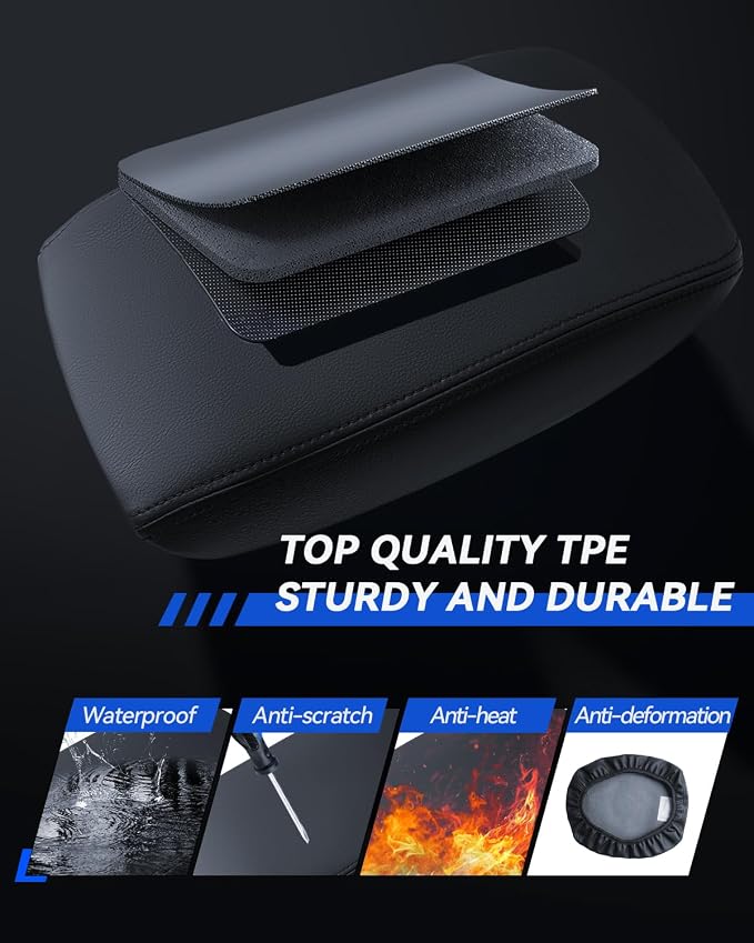 Armrest Cover for 2018-2023 2024 Volvo XC90 Accessories Center Console Middle - Image 6