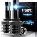 BEAMTECH 9006 Bulbs, Fanless In Line HB4 Fog Light Bulb 6500K Xenon White Fog by BEAMTECH