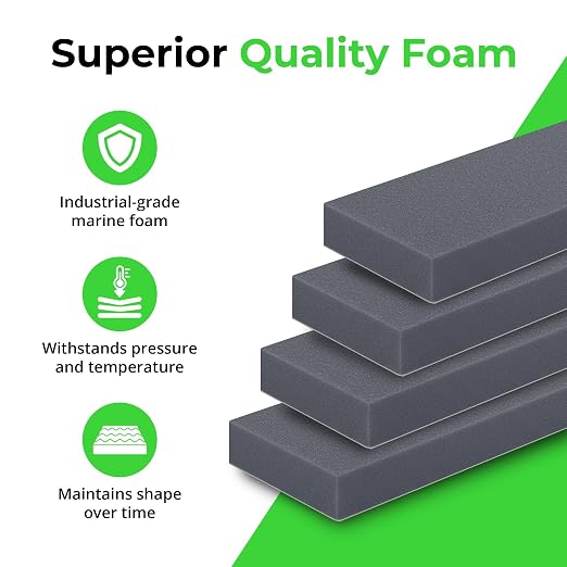 XCEL Foam Rubber Protector Panels – 4 Pack of Versatile Marine Gray Foam Pads – - Image 5