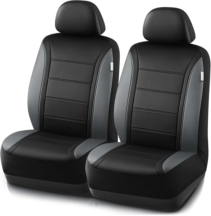 Road Comforts Leather Seat Covers, Breathable Car Seat Covers Front Seat by RoadComforts