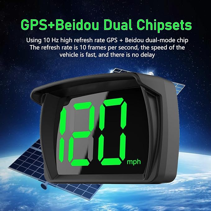 1 PC Speedometer HUD for Cars Trucks Motorcycles USB Plug & Play Digital MPH - Image 3
