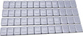 YIZBAP Wheel Weights Gray 1/4oz, 72 oz/Box, by YIZBAP