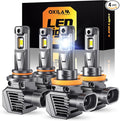 OXILAM M5S H11 9005 Light Bulbs Combo, 80000LM 900% Brighter 6500K Cool White by OXILAMDIRECT