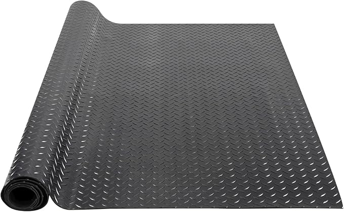 VEVOR Diamond-Plate Flooring Roll, SBR Rubber Mat, Gym & Garage Industry by VEVOR