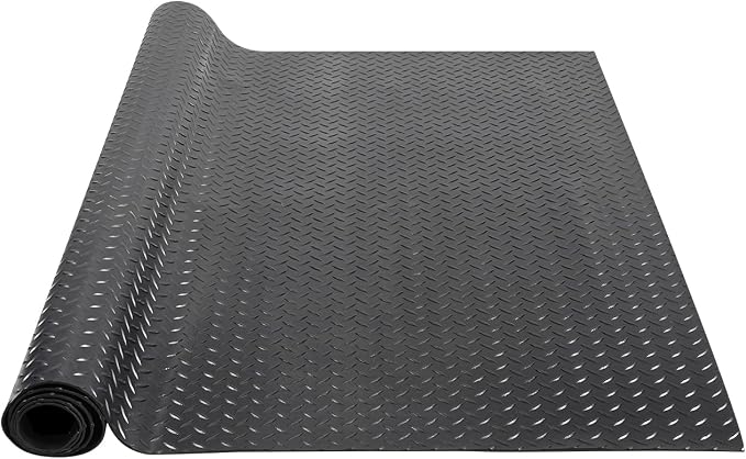 VEVOR Diamond-Plate Flooring Roll, SBR Rubber Mat, Gym & Garage Industry by VEVOR