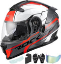 Modular Motorcycle Helmets Full Face Flip up Street Bike Motorcycle Helmet by OUMURS