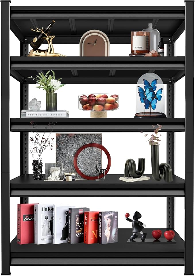3000LBS Garage Storage Shelves Heavy Duty, 5-Tier Garage Shelving Heavy Duty by SUPPNEED