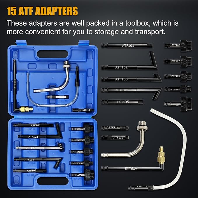Transmission Fluid Transfer Pump Kit, 10L Pneumatic Fluid Extractor and - Image 4