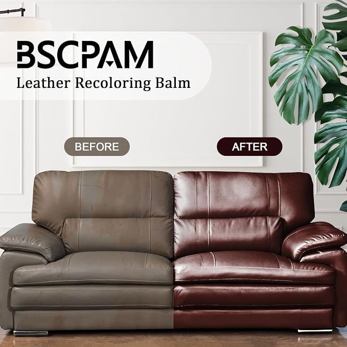 12oz Leather Recoloring Balm & 3.4oz Mink Oil Leather Conditioner kit, Dark - Image 2
