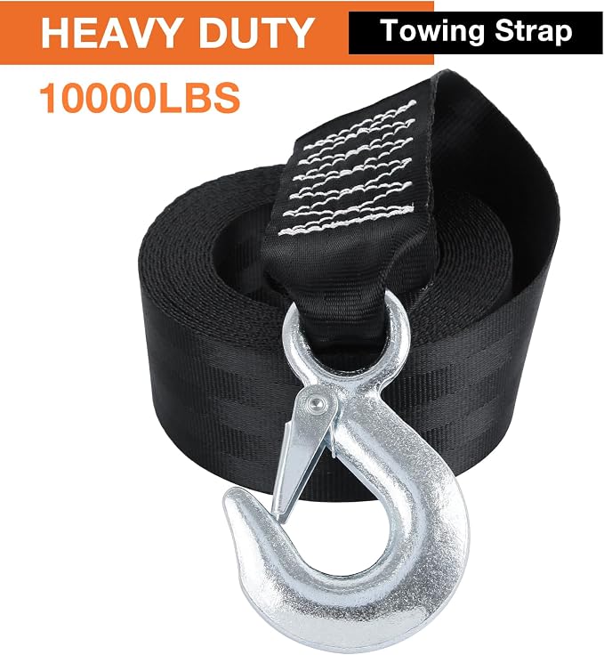 Boat Winch Strap with Safety Snap Hook 2" x 20 Ft - Image 4