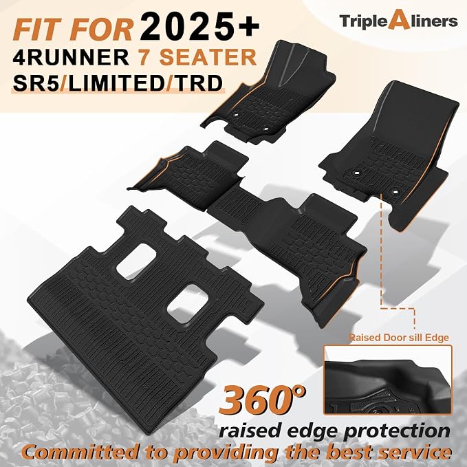 TripleAliners Floor Mats All Weather Liners Compatible - Image 2