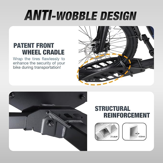 Sole R 1-Bike Rack, Hitch-Mount Platform E-Bike Rack - Image 4