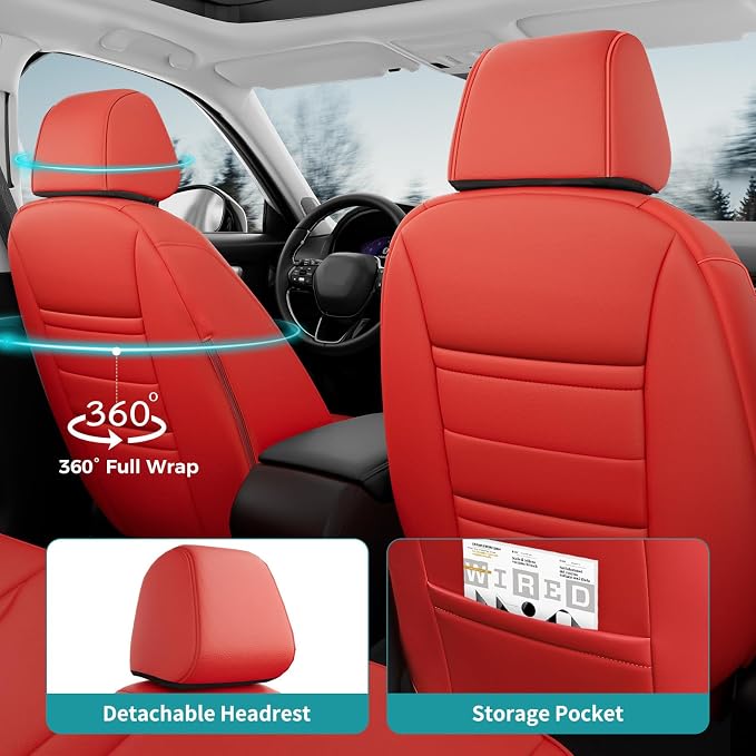 Seat Covers for Honda Civic Sedan 4DR Sedan LX 2022 2023 2024 2025.Faux Leather - Image 7