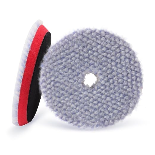 SPTA Wool Polishing Pad, Coarse Woolen Pad BlueWool Buffing Pads Set by SPTA