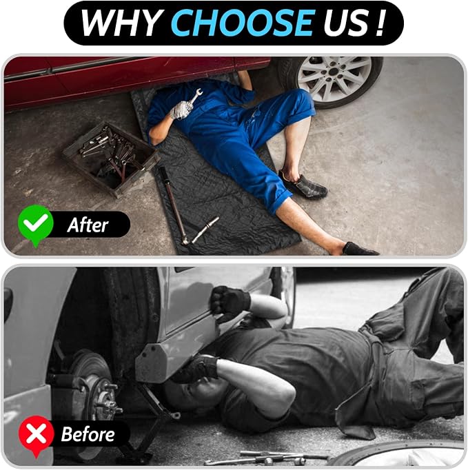 60''x28'' Foldable Car Repair Pad, - Image 3