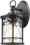 Emliviar 1-Light Outdoor Wall Mounted Lighting, Matte Black Outside Porch Light by EMLIVIAR