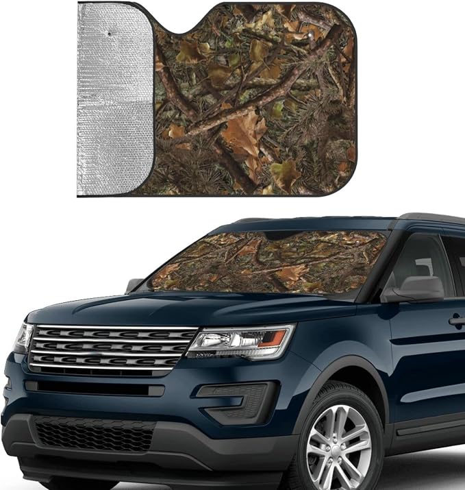 Camouflage Hunting Car Windshield Sunshade Front Window Sun Visor Protector - Image 3