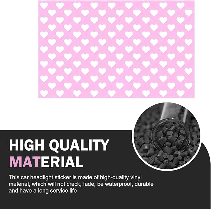 Car Rear Tail Light Lamp Stickers, Hollow Heart Pattern Sticker, Waterproof - Image 4