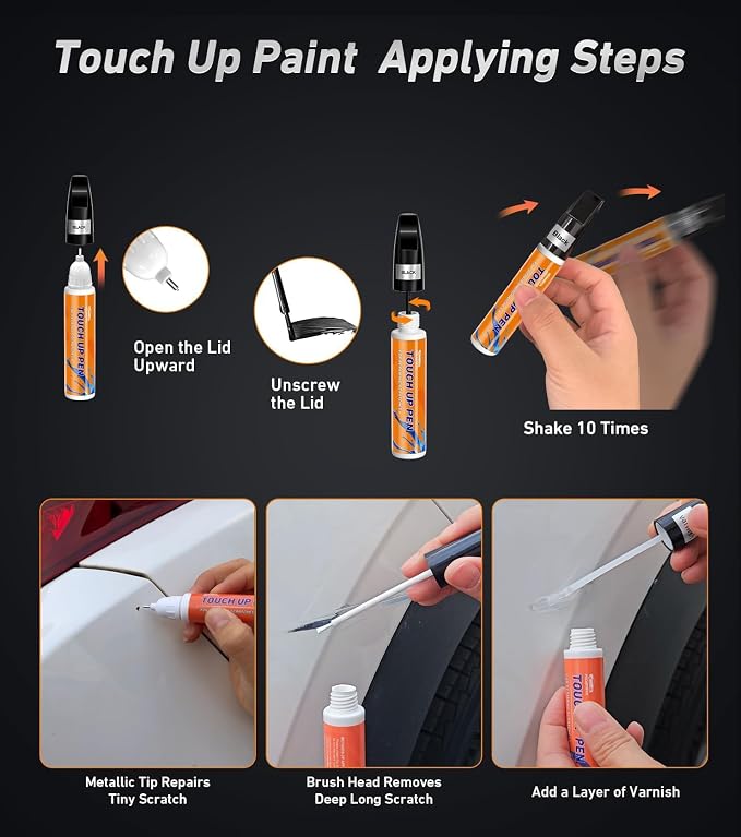 Red Touch up Paint for Cars, Car Paint Scratch Repair, Color Accurate - Image 5