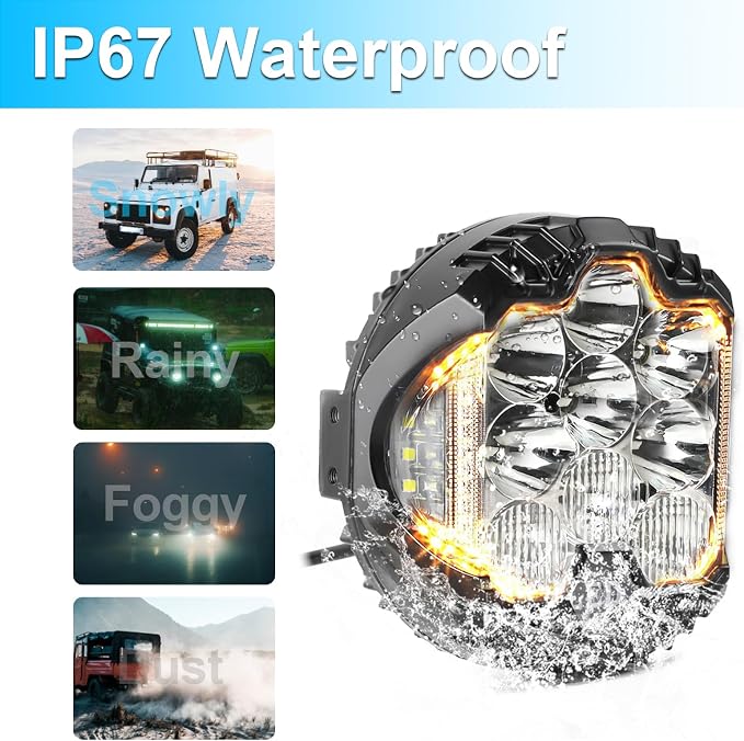 LIGBT 2PCS 5 Inch Round LED Offroad Light - Image 4