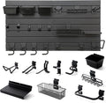 Black Tool storage wall Broom Holder Mop Hanger Wall Mount Plastic by Wensilon