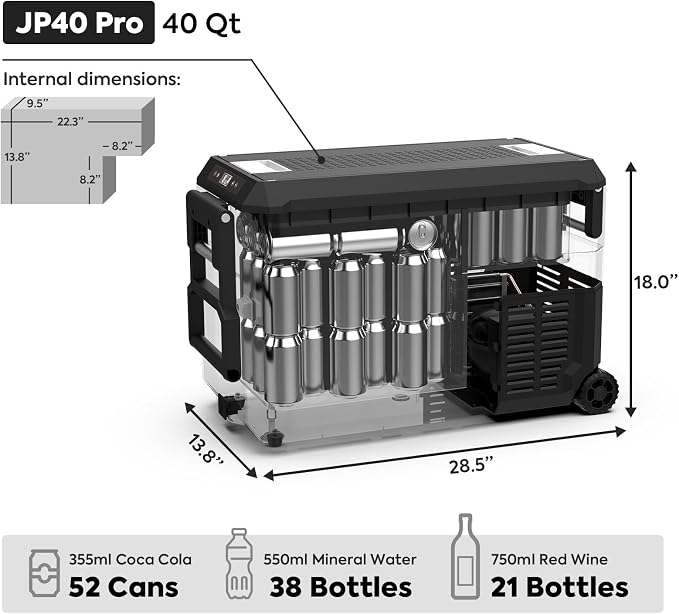 ICECO JP40 Pro 12 Volt Car Refrigerator, Portable Fridge Freezer - Image 5