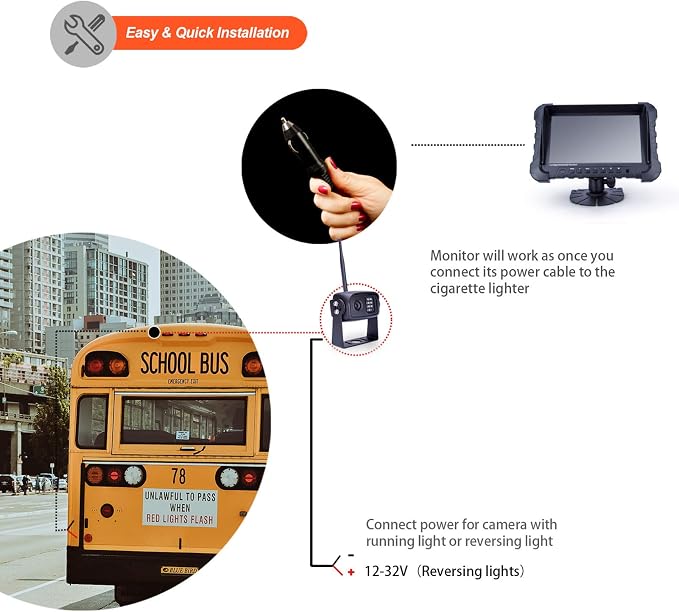 Digital Wireless Backup Camera System, Dual HD 720P Camera - Image 6