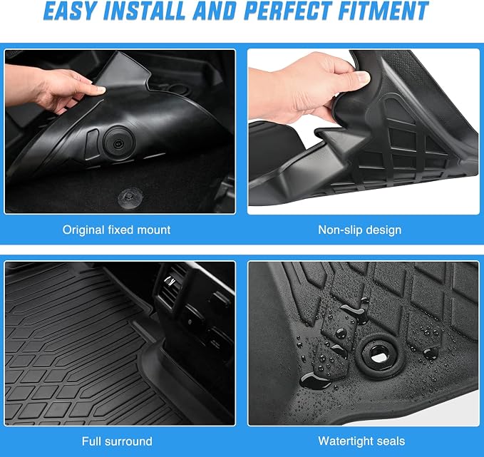 Nilight TPE Floor Mats for Hyundai IONIQ 5 SE Standard Range SE SEL 2022 2023 - Image 4