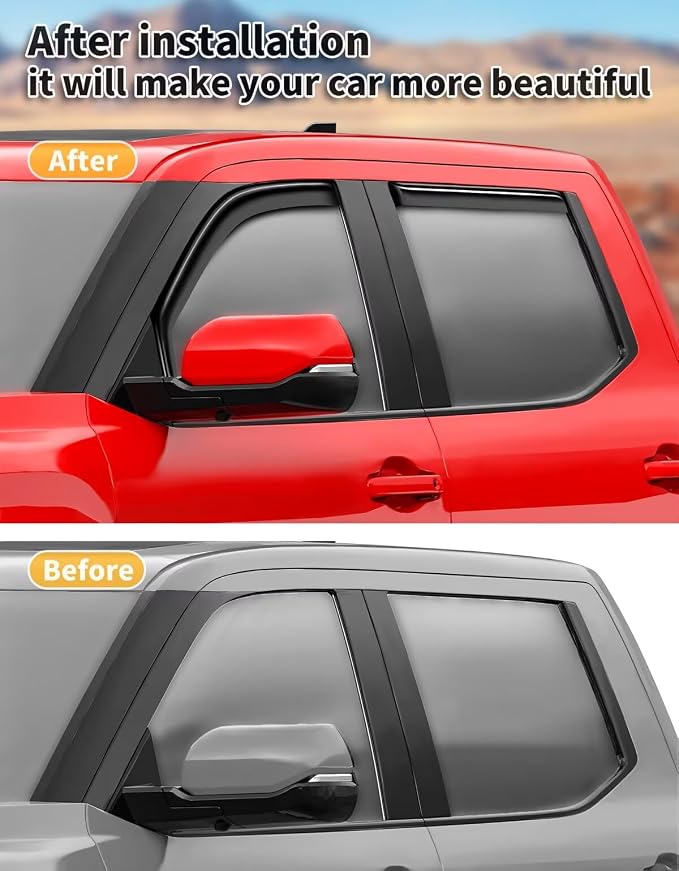 in-Channel Window Rain Guards Fit - Image 5