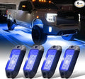 Nicoko 4Pods Pure Blue LED Rock Lights 72w high Power Rock Lights Neon by Nicoko