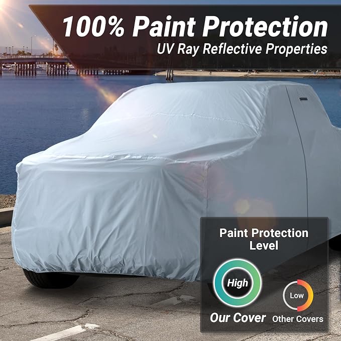iCarCover Fits 1992-1996 F-150 Extended Cab, 8.0 ft Long Bed Ford Truck Cover - Image 3